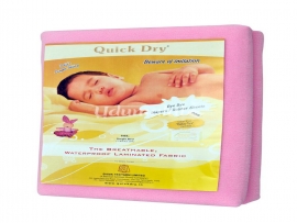 Quick Dry Single Bed (Pink)