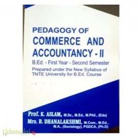 Pedagogy Of Commerce And Accountancy -11 (B.Ed-First Year-Second Semester)
