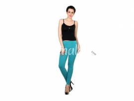 Twin birds womens leggings Teal blue