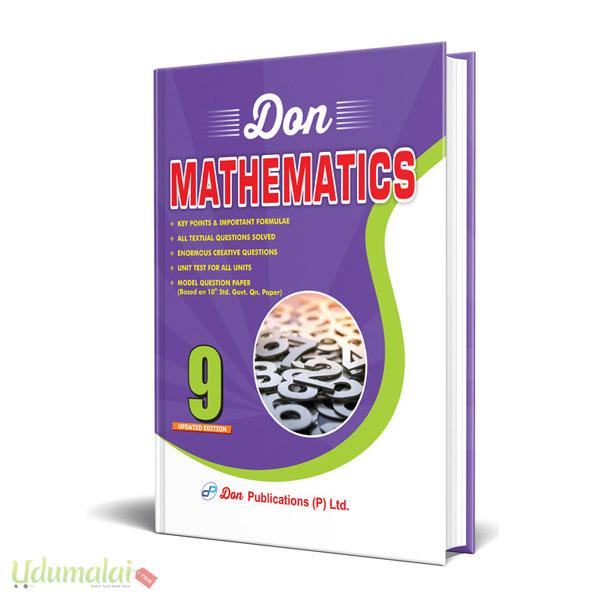 Don 9th Mathematics Guide - S.A. ராஜ்குமார், Buy tamil book Don 9th ...
