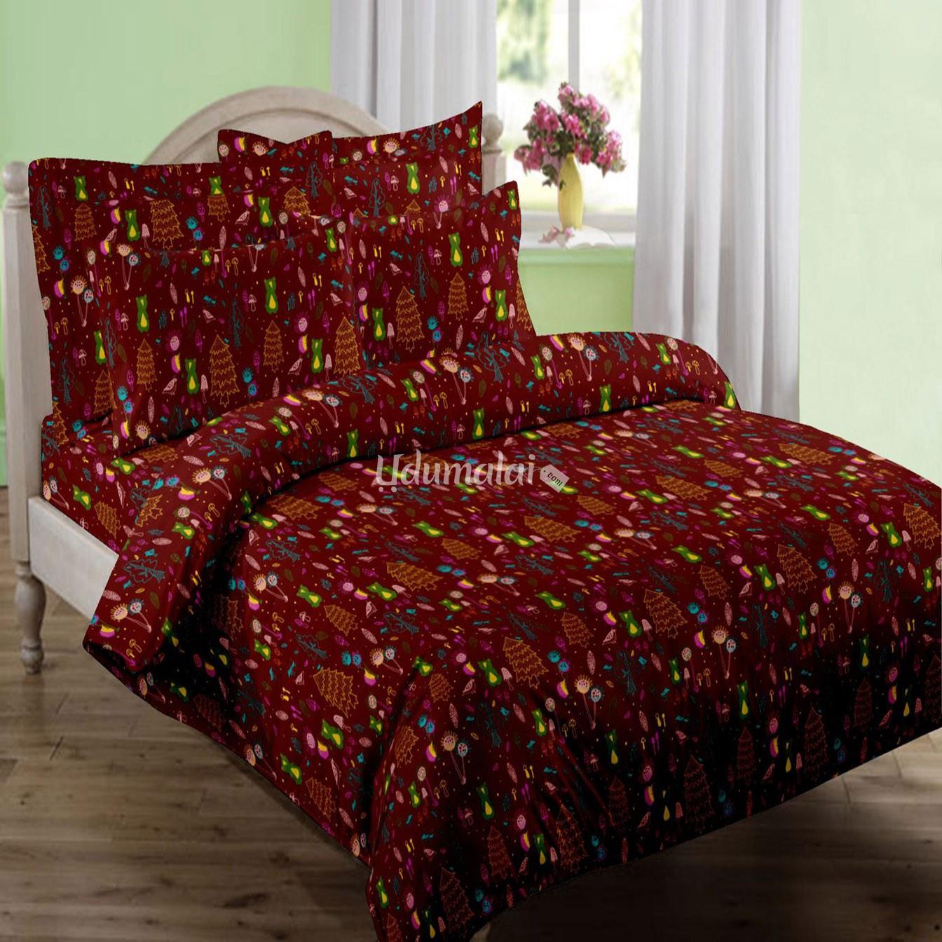 Kids Forest Single Bed Sheet Set, Buy Kids Forest Single Bed Sheet