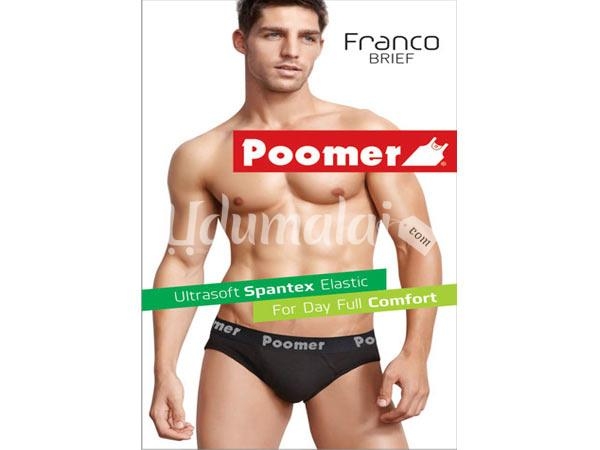 Buy Poomex Men's Cotton Inner Elastic IE Brief (Pack of 3) Colour