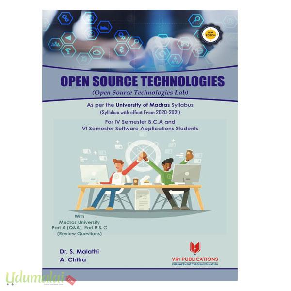 Open Source Technologies - Dr S Malathi, A Chitra, Buy tamil book Open ...