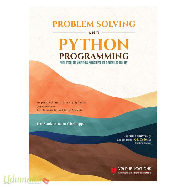 Problem Solving and Python Programming (with lab) - Dr. Sankar Ram ...
