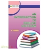 An Introduction To English Criticism