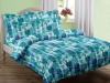 Leaves & Squares - Single Bed Sheet Set