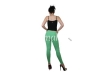 Twin birds womens leggings Lawn green