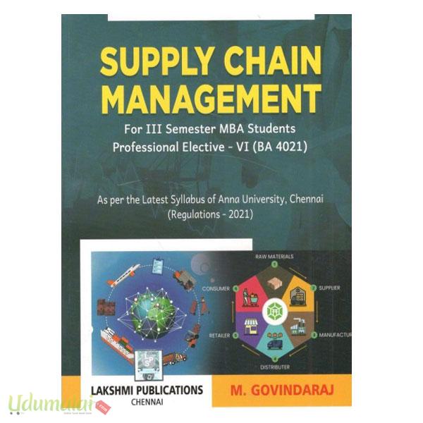 Supply Chain Management - M.கோவிந்தராஜ், Buy tamil book Supply Chain ...